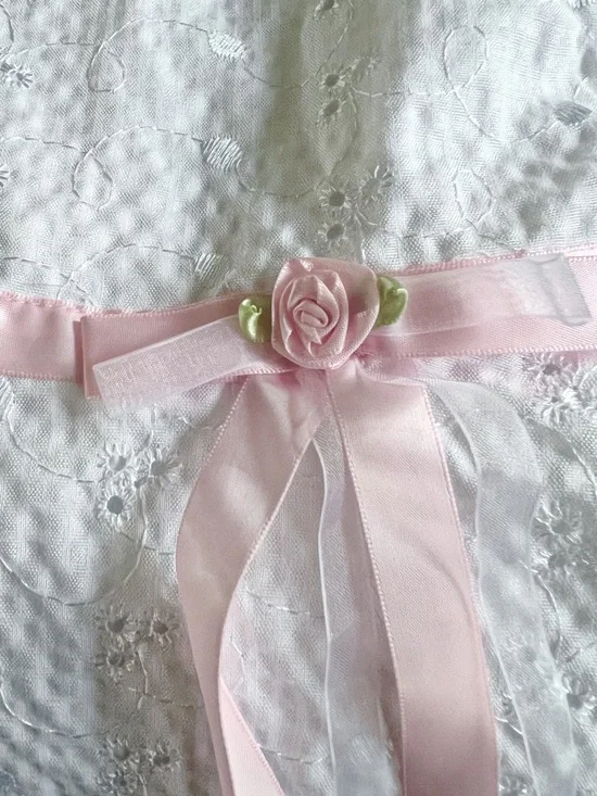 Bonnie Jean White Eyelet Cap Sleeve Dress Size 3T - Picture 6 of 6